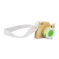 thumbnail image 4 of Cámara de madera para niños, juguete para colgar en el cuello, accesorio fotográfico, habilidades motoras, juego de simulación con correa para Verde, 4 of 9