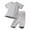 Light Gray, variant on Baby Boys Girls 2pcs Short Sleeve Shirt and Pants Pajamas Sets Toddler Sleepwear Cool Jammies Kids Basic Sleepwear for Daily Baby Set Boy Boys Sweatshirt Set 3 Boy Clothes Bodysuit Pant Set 4t Sweats