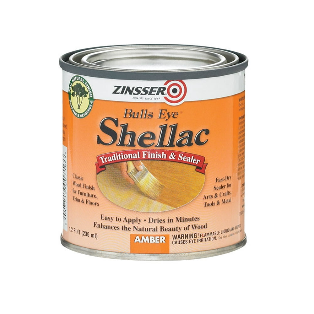 Zinsser Bulls Eye Amber Shellac Finish and Sealer 0.5 pt. Case Of 1