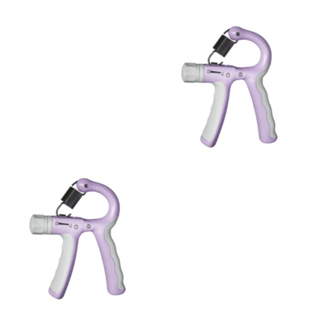 Wosthever Hand Grip Strengthener for Kids Adjustable Resistance Muscle 5-20kg Training violeta blanco 2Conjunto