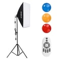thumbnail image 1 of Studio Photography Softbox RGB LED Light Kit Including 20*28 Inch Softbox * 1/ 5500K, 1 of 8
