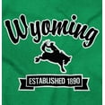 thumbnail image 2 of Wyoming Rodeo Cute Cursive Souvenir Men's Graphic T Shirt Tees Brisco Brands X, 2 of 6