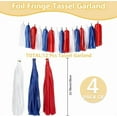 thumbnail image 2 of Tissue Paper Tassels Garland for Independence Day Party Banner Decorations Mixed Color 340x240x0.2mm, 2 of 5