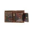 thumbnail image 3 of CTM  Oil Pull Up Leather Euro Bifold Wallet (Men), 3 of 6