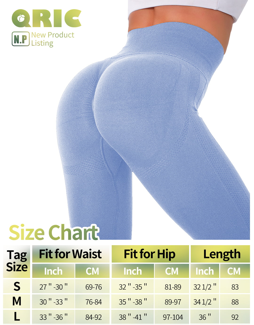 QOQ Women's Seamless Leggings High Waist Gym Running Vital Yoga Pants Butt  Lift Workout Tights Tummy Control, #1 Smile Contour Brown/Mocha, S :  : Fashion