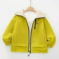 thumbnail image 7 of UQJfacai Kids Rain Jacket Lightweight Waterproof Fleece Lined Hooded Windbreaker with Pockets Trendy Fall Winter Outdoor Raincoats for Boys Girls 4-15 Years, 7 of 7