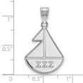 thumbnail image 2 of 925 Sterling Silver Rh-plated LogoArt Sigma Sigma Sigma Medium Pendant; for Adults and Teens; for Women and Men, 2 of 2