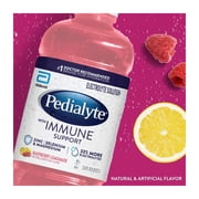 Pedialyte with Immune Support Electrolyte Solution, Raspberry Lemonade, 1 Liter