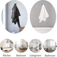 thumbnail image 3 of Towel hook self-adhesive without drilling, stainless steel wall hook towel hook ideal for kitchen bathroom towel holder bedroom, 2 pieces-chrome, 3 of 5