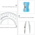 thumbnail image 4 of 1 Set School Design Drawing Tools Math Geometry Kit for Student Office, 4 of 6
