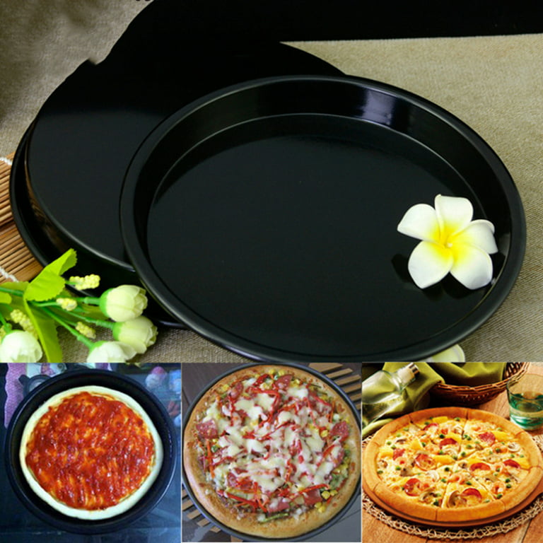 1 Set Cake Basket Pizza Plate Tray Air Fryer Accessories Baking Tools  Kitchen Gadgets for Cake Pizza Dessert (Black, 6inch) 