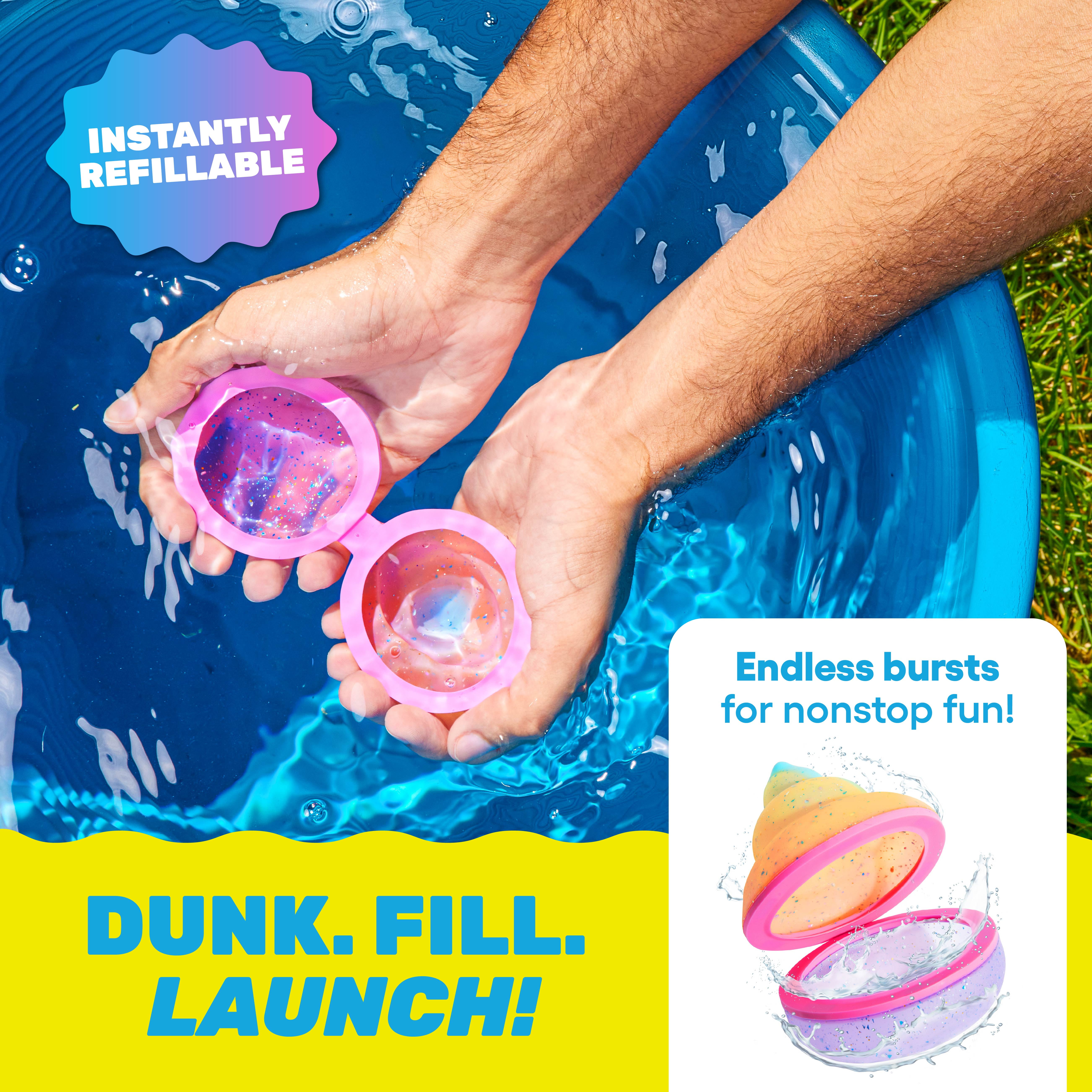 Hydroburst 6-Pack Reusable Water Balloons, Includes 6 Poopy Shape Balloons by What Do You Meme?