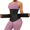 thumbnail image 2 of Cinturón adelgazante entrenador de cintura para mujer, cinturón moldeador de cuerpo reforzado con cremallera ajustable para el sudor, 2 of 6