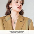 thumbnail image 3 of Crystal Chain Necklace for Women Trendy, Statement Diamond Pendant, Cubic Zirconia Summer Beach Boho Jewelry Set, 14K Gold/Rose Gold/Silver Birthstone, 3 of 4