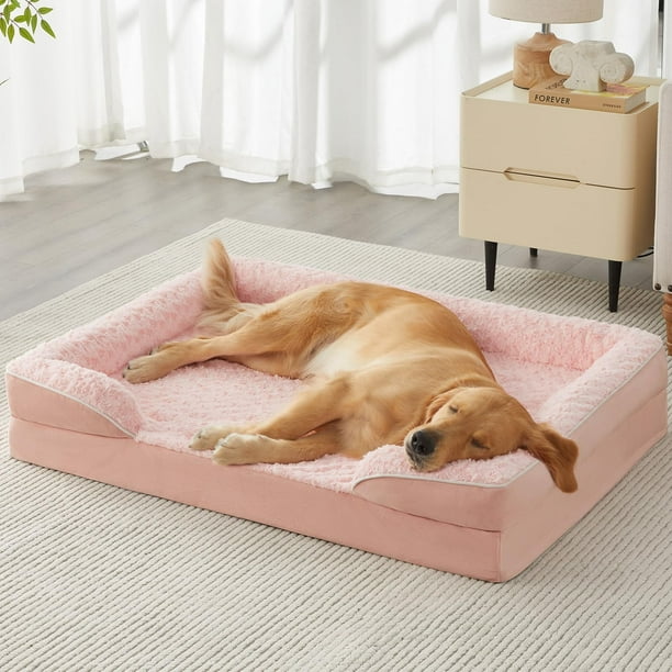 WNPETHOME Cama para perros extra grandes, cama lavable para perros con forro impermeable y fondo antideslizante, sofá ortopédico de espuma de huevo para dormir de mascotas, cama para mascotas
