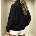thumbnail image 6 of Women's Utility Jackets Stand Collar Full Zip Safari-Style Cropped Loose Fit Outerwear Coat with Flap Pockets (S, Black), 6 of 8