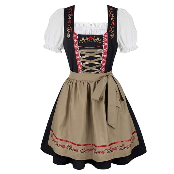 Grebrafan Oktoberfest Women German Dirndl Dress October Festival S