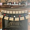 thumbnail image 3 of 50inch Patriotic Wooden Beads Garland with Star-Shaped Charms, Red White Blue American Flag Colors Beaded Decor, 3 of 7