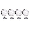 thumbnail image 2 of SHISUYAN 12 Pcs Boules Rondes en Forme de Globe Terrestre Bricolage Remplissables Ornement Boîte Porte-Bonbons Ronde avec Support Contenant à Bonbons pour Noël Maison Cuisine Mariage Fête Argent, 2 of 8