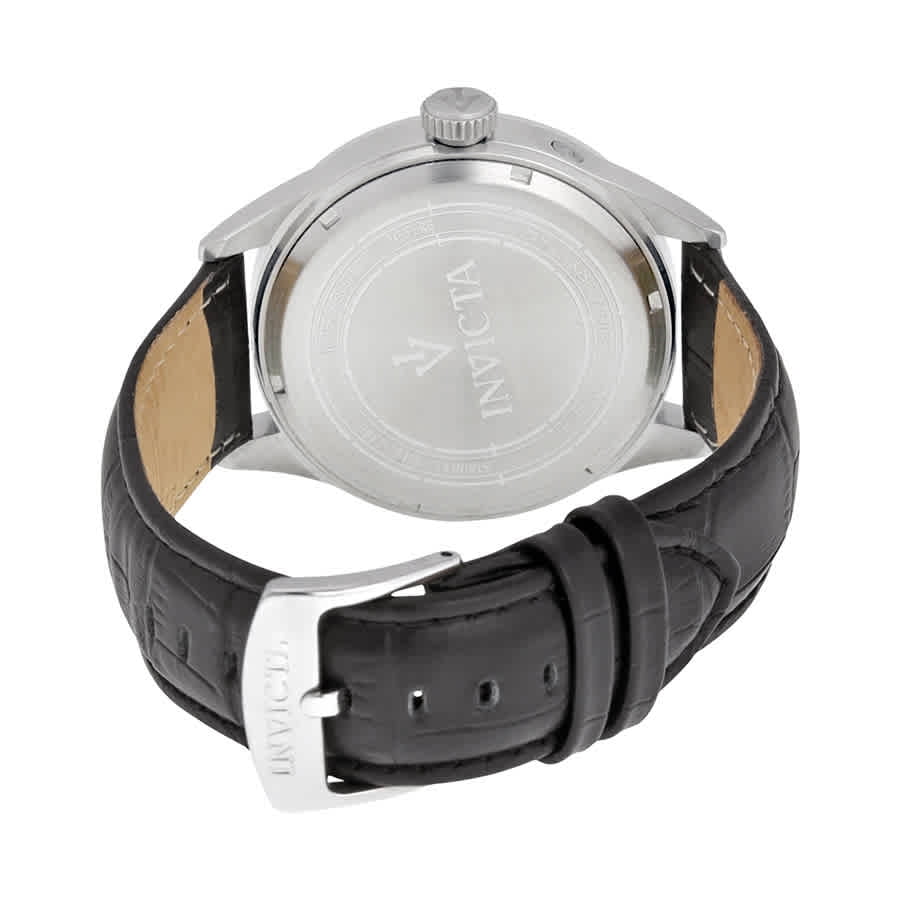 Invicta Men's 11741 Vintage Quartz 3 Hand Black Dial Watch