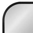 thumbnail image 4 of Kate and Laurel Occonor Modern Wooden Arched Mirror, 36 x 28, Black, Transitional Arch Wall Mirror with Geometric Shape for Use as Bathroom Mirror for Vanity or Fireplace Mantel Mirror, 4 of 8