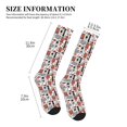thumbnail image 2 of Lsque Modern Life Pattern Sport Compression Socks for Men & Women 15-20 mmHg Knee High Nurse Pregnant Running Medical and Travel Athletic, 2 of 6