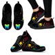 thumbnail image 1 of Zapatos casuales para exteriores con suela suave y estampado de dientes de dibujos animados, diseño de grafiti artístico de moda, zapatillas negras de suela suave, 1 of 6
