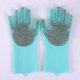 thumbnail image 1 of par de guantes de limpieza para lavavajillas, guante mágico de goma de silicona para lavar platos, fregador doméstico, herramienta de limpieza de cocina, Scrub-AM, 1 of 5