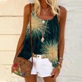 thumbnail image 1 of Puntoco Blusas sin mangas para mujer, blusas casuales de moda para mujer, camisetas holgadas estampadas, camisolas de cuello redondo, 1 of 5
