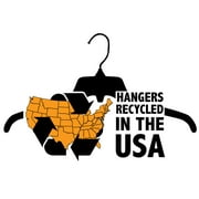 Hanger Central 100 Pack Pants Hangers – 10 Inch Slim Plastic Clothes Hangers with Clips for Skirts, Pants, Shorts – Heavy Duty Space Saving Non Slip Closet Organizer with Swivel Hook – Black