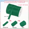 thumbnail image 2 of Uxcell Double Fold Bias Tape for Sewing, 3/4 Inch x 55 Yards Satin Bias Binding Tape Continuous Bulk for Quilting Binding Seaming Hemming Fabric Piping DIY Craft, Dark Green, 2 of 7