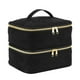 thumbnail image 5 of Bolsa organizadora de esmalte de uñas de doble capa, con capacidad para 30 botellas, bolsa de Estuche de transporte para esmalte de uñas para Negro, 5 of 8