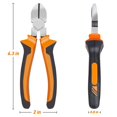 thumbnail image 2 of Cortaalambres BOENFU de 16 cm, alicates de corte diagonal de alta resistencia, 2 of 7