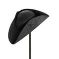 thumbnail image 4 of Jiibva Faux Leather Pirate Hat,Tricorn Pirate Hat,Novelty Leather Pirate Hat for Men Women Halloween, 4 of 7