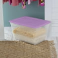 thumbnail image 4 of Sterilite 55L Storage Box Lilac, 4 of 4