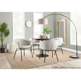 thumbnail image 3 of LumiSource Black Steel, Cream Fabric Ashland Chair, 3 of 10