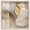 Blonde Frame, variant on Golden Cascades Shadowbox Print Elegant Nature Art by Art Remedy, White Frame, 24 x 24