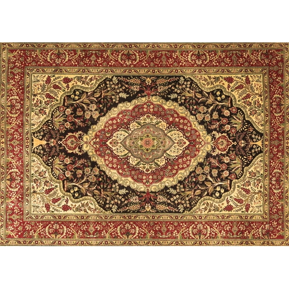 Ahgly Company Indoor Rectangle Persian Brown Traditional Area Rugs, 8' x 12'