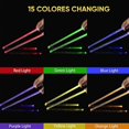 thumbnail image 5 of Light Up Drum Sticks Rechargeable 15 Color Changing LED Drumsticks for Adults Kids Drummer Gifts Drum Accessories, 5 of 5