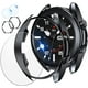 thumbnail image 1 of [Paquete de 2+2] Compatible con Samsung Galaxy Watch 3 45 mm Protector de pantalla y estuche, 2 paquetes de película protectora de vidrio templado y 2 paquetes de accesorios de cubierta de reloj de, 1 of 7
