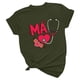 thumbnail image 4 of Camisetas con estampado de letras y cuello redondo de verano para mujer, blusas femeninas cómodas y elegantes, Tops OAVQHLG3B Store  lin121212, 4 of 5