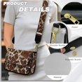 thumbnail image 5 of TSOVTHRID Vintage Brown Cow Print Small Crossbody Bag for Women, Crossover Shoulder Bag, Crossbody Travel Purse, Cell Phone Leather Handbag for Daily Use, 5 of 7