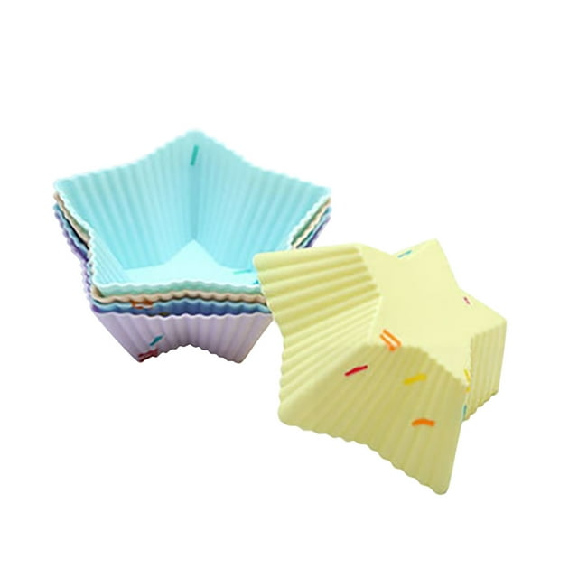 Silicone Baking Cups Muffin Baking Mould for 20 Pack Silicone Muffin Cup and Small Cake Cup Silicone Muffin Cups for Baking Square Silicone Baking Cups