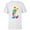 White, variant on Disney Mickey Mouse Rainbow Tie Dye  - Short Sleeve T-Shirt for Kids- Customized-White