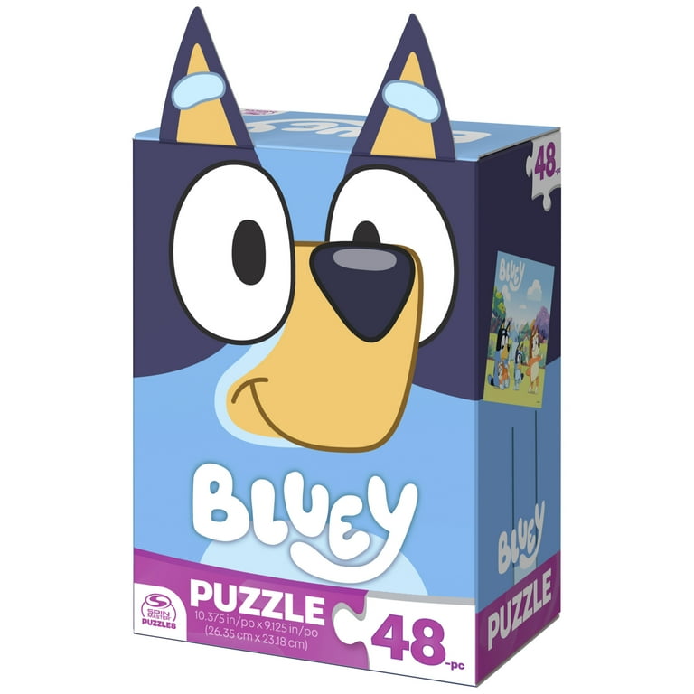 bluey games bluey premier 48 pc puzzle set for kids - bluey party