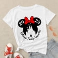 thumbnail image 1 of Disney Minnie Mouse Princesses Women's T-shirt 2023 Fashion Sweet Style Cute Girl Clothes Summer Casual Vacation Female T ShirtKids-6T(1pc) Gao Jinjia LED, 1 of 2