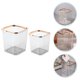 thumbnail image 1 of Houderco 2Ud Bote De Basura Transparente Multiusos Para Y Escritorio Con Estructura Resistente, 1 of 8