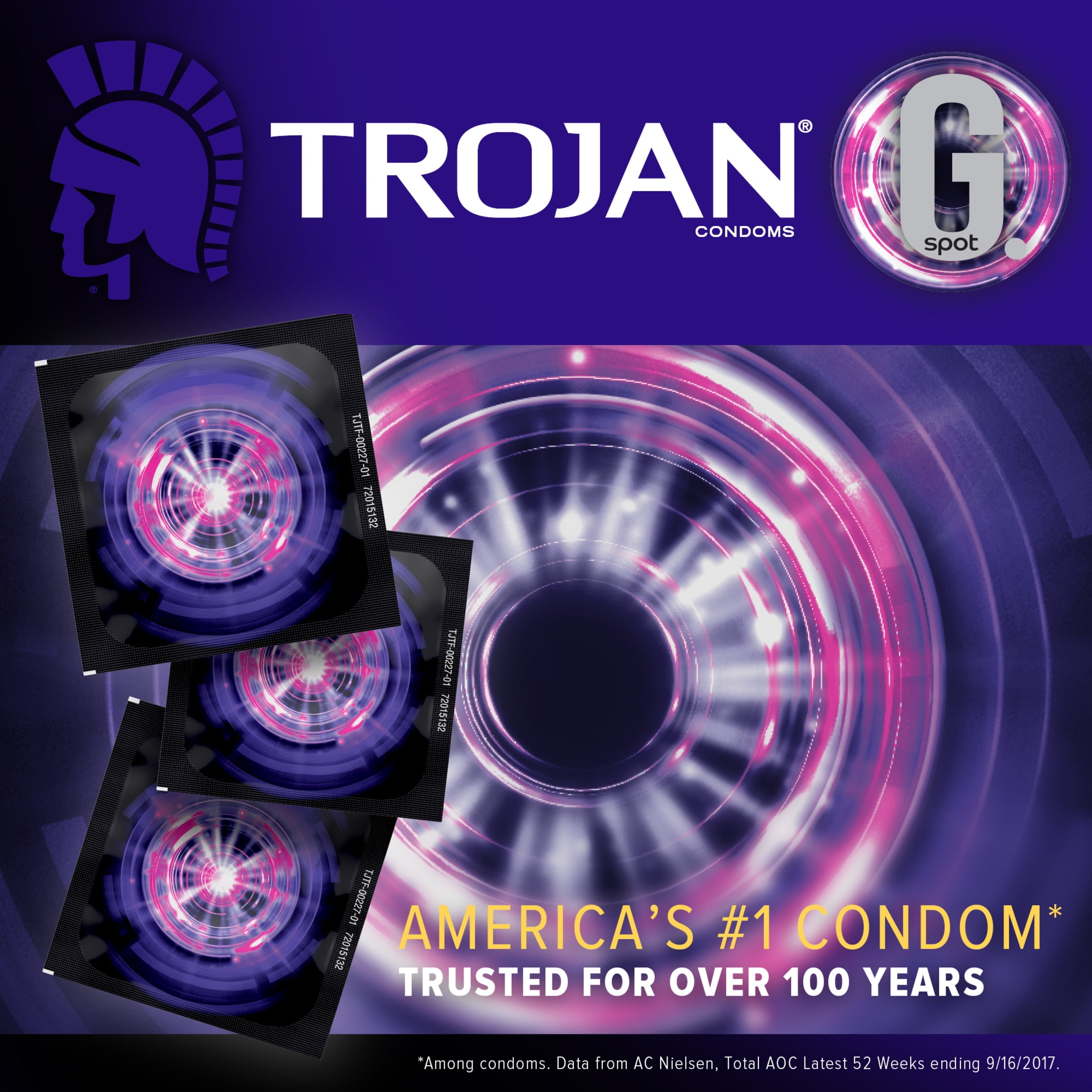 Trojan G. Spot Premium Lubricated Condoms - 10 count