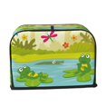 thumbnail image 2 of Sikiie Two Frogs Are Sitting On Water Lilies Toaster Covers 2 Slice Dustproof Toaster Cover Bread Machine Cover, Dustproof Cover - 11.4" x 7.5" x 7.9", 2 of 7