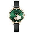 thumbnail image 1 of CURREN Women Quartz Watch Leather Strap Exquisite Diamond Dial Female, 1 of 8